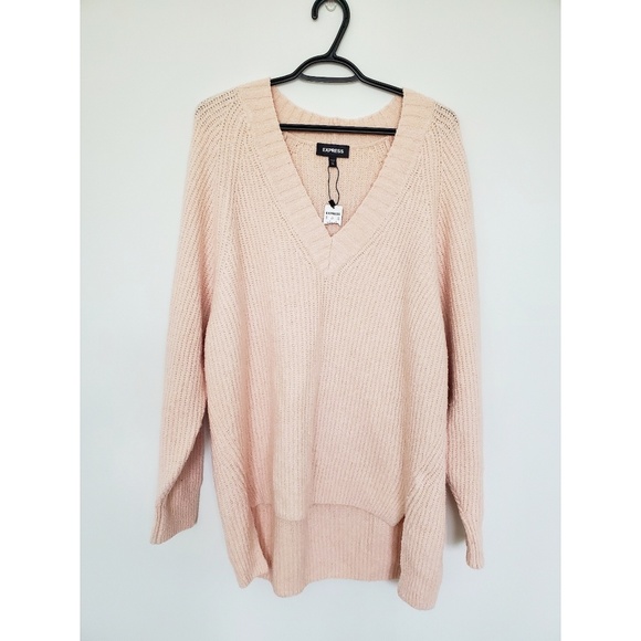 express pink sweater